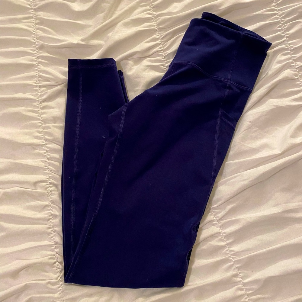 Old navy workout tights medium dark blue